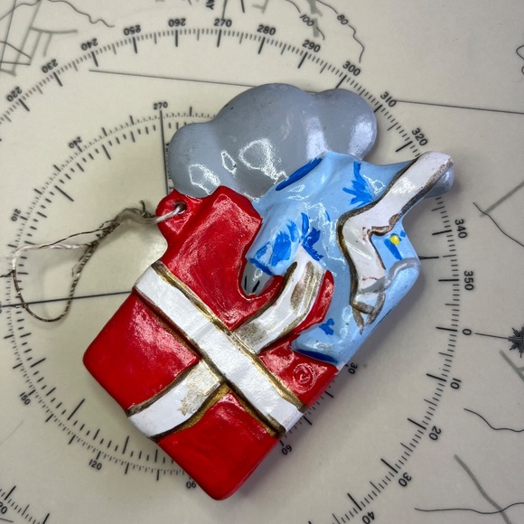 Vintage Hand Painted Ceramic Mouse and Raccoon Ornaments - Picture 9 of 9